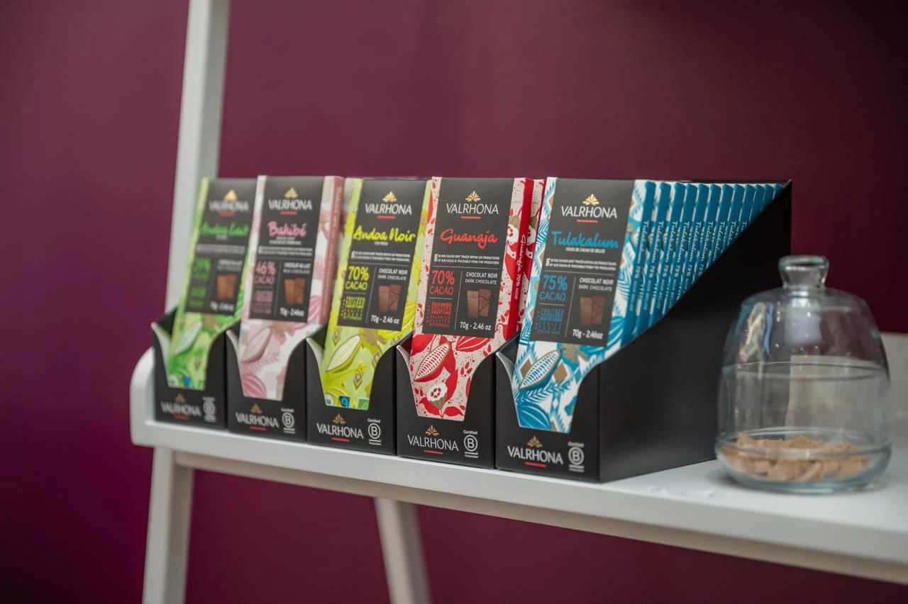 Plaque de chocolat valrhona en vente chez rahma patiss langon bordeaux